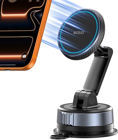 OQTIQ Magnetic Phone Holder for Car, Suction Cup Phone Mount for MagSafe in Saudi Arabia