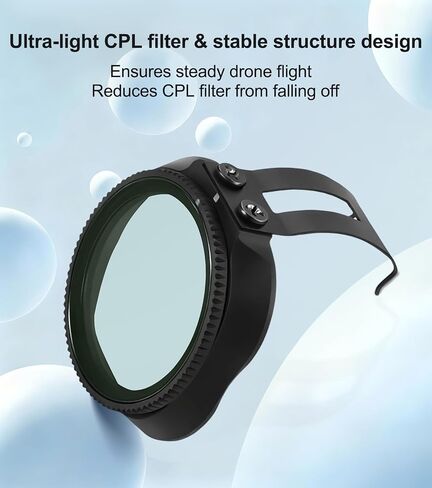 CPL Filter for DJI Neo 2 Drone, HD Optical Glass Gimbal Safe Snap On Lens Filter for Aerial Photography in Saudi Arabia
