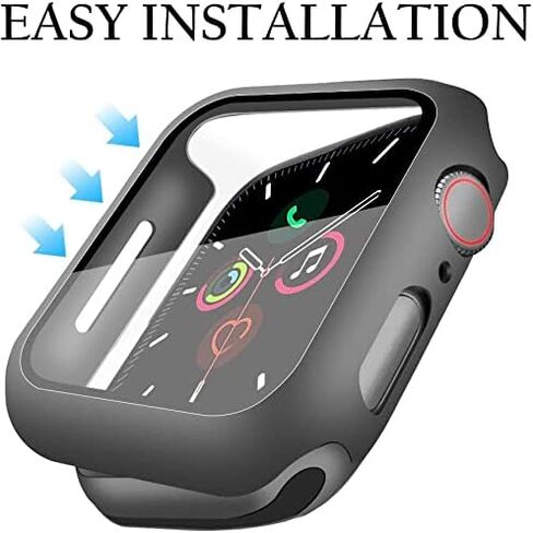 YMHML Compatible with Apple Watch 42mm Series 3/2/1 Case with Built-in Tempered Glass Screen Protector, Thin Guard Bumper Full Coverage Hard Cover for iWatch Accessories in Saudi Arabia