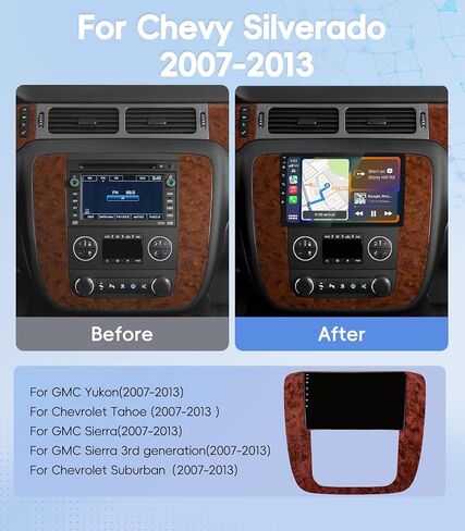 4G+64GB Car Radio for Chevy Silverado 2007-2013 Tahoe Yukon GMC Sierra in Saudi Arabia
