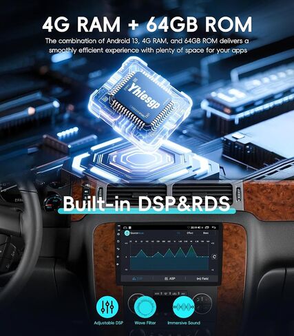 4G+64GB Car Radio for Chevy Silverado 2007-2013 Tahoe Yukon GMC Sierra in Saudi Arabia