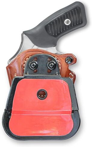 Masc Premium Leather OWB Paddle Holster Open Top Fits King Cobra Carry .357 Mag 6-Shot 2-inch #1644#, Right Hand Draw, Brown Color #1644# in Saudi Arabia