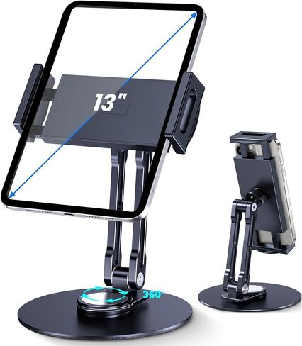 حامل تابلت عالي التحمل، حامل iPad يدور 360 درجة لسطح المكتب in Kuwait