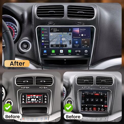5G WiFi Car Radio for Dodge Journey 2011-2019: [4Core 64G ROM] 9'' HD Touch Screen Stereo with Wireless Carplay Android Auto GPS Bluetooth FM RDS SWC Mirror Link Backup Camera in Saudi Arabia