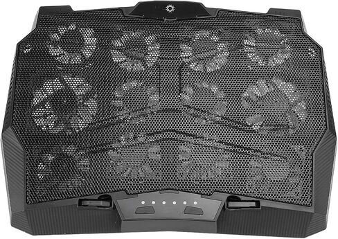 Laptop Cooling Pad, 3500RPM Type C 12 Fans 5 Height Adjustable Portable Cooler Stand with Powerful Airflow, for Laptop and Tablet in Saudi Arabia
