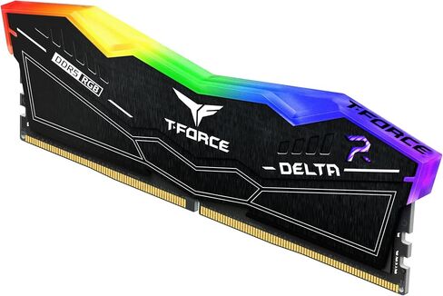 TEAMGROUP T-Force Delta RGB DDR5 Ram 32GB (2x16GB) 7200MHz PC5-57600 CL34 A-DIE Desktop Memory Module Ram for 600 700 Series Chipset XMP 3.0 Ready Black - FF3D532G7200HC34ADC01 in Saudi Arabia