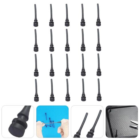 Generic 20pcs PC Case Fan Screws Silicone Noise Canceling Long Screws for Computer Cooling Easy to Install in Kuwait