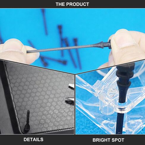 Generic 20pcs PC Case Fan Screws Silicone Noise Canceling Long Screws for Computer Cooling Easy to Install in Kuwait