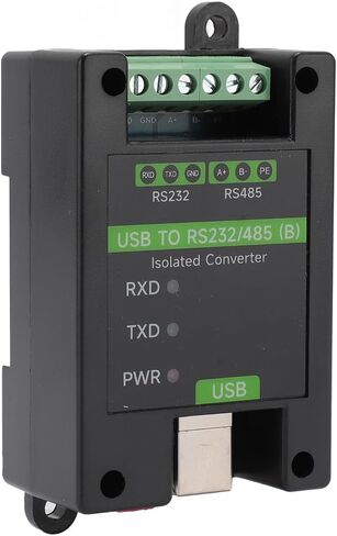 USB to RS232 RS485 Converter, FT232RNL Chip Industrial Grade Isolated USB Converter with 3 LED Indicator, Support Multi Communication Interface Conversion & Multi System, Ideal in Saudi Arabia