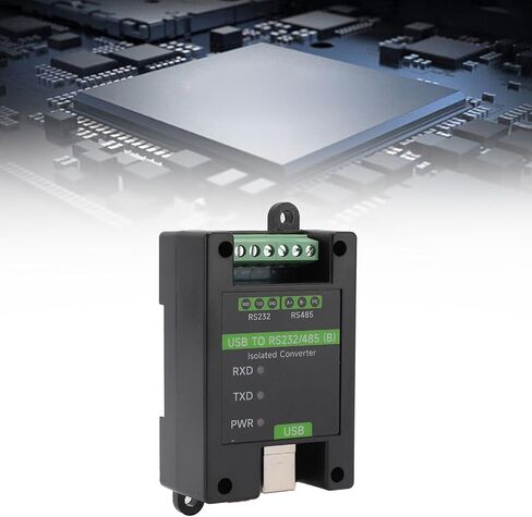 USB to RS232 RS485 Converter, FT232RNL Chip Industrial Grade Isolated USB Converter with 3 LED Indicator, Support Multi Communication Interface Conversion & Multi System, Ideal in Saudi Arabia