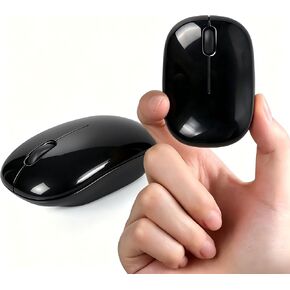 Mini Wireless Silent Mouse with Magnetic Cover - Portable, Plug-and-Play, 10M Range - Perfect for Office, Home, Travel & Kids (White) in Saudi Arabia
