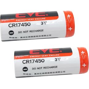 (2-Pack) CR17450 2400mAh 3V بطارية ليثيوم بديلة لبطارية التحكم الصناعية EVE CR17450 PLC in Kuwait