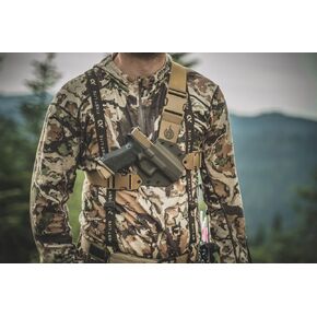 GunfightersINC Kenai Chest Holster for a Sig P320 X-Ten, Right Hand, Mas/Grey-Coyote Tan in Saudi Arabia