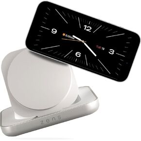 Zens Magnetic Nightstand Charger | MagSafe Qi2 15W | Landscape Only (No Vertical) | Standby Mode | Compatible with iPhone 17/16/15/14/13/12 | 20W Adapter Included | Black in Saudi Arabia
