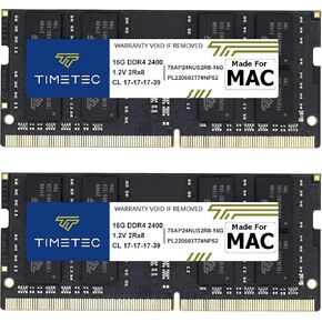 Timetec Hynix IC DDR4 2400MHz PC4-19200 SODIMM Memory Upgrade for iMac Retina 4k/5K 21.5-inch/27-inch Mid 2017 (32GB kit) in Saudi Arabia