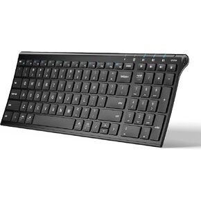 iClever BK10 Bluetooth Keyboard, Universal Bluetooth 5.1 Wireless Keyboard with Number Pad, Ergonomic Design, Multi-Device Compatibility, Stable Connection for Mac, iPad, iPhone, Android, Windows in Saudi Arabia