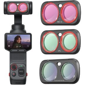 Magnetic VND Filter for Insta 360 Luna Ultra Accessories, HD VND Filter for Insta360 Luna Ultra, ND2-ND4-ND8-ND16-ND32, 5 Stops Adjustable, Optical Glass, Multi-Coated, Aluminum Frames in Saudi Arabia