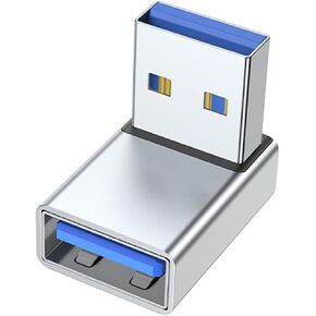 USB Male to Female 90 Degree Right Extension Adapter USB Upward Connector Data Sync for Laptop USB Fan in Kuwait