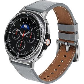 Leather Band Compatible with Samsung Galaxy Watch 9/Watch 8 40mm 44mm/Watch 8 Classic 46mm, Genuine Leather Replacement Strap Compatible For Samsung Watch 9/8 Bands Men Women in Saudi Arabia