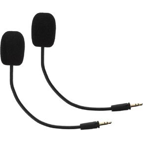 SHINEOFI Gaming Headset Microphone Replacement 2 Pack, Detachable Boom in Saudi Arabia