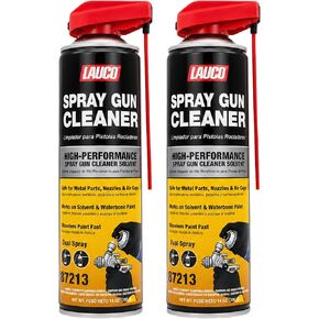 LAUCO Spray Gun Cleaner 14 oz, Pack of 2, High-Performance Paint Gun Cleaner Solvent, Fast Dissolving Aerosol for Waterborne & Solvent Paint, Dual Spray Precision Cleaner for Nozzles 87213 in Saudi Arabia