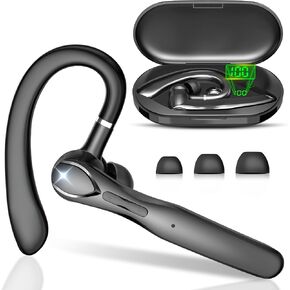 Sisism Bluetooth Headset, Wireless Headset with Mic for Work in Saudi Arabia