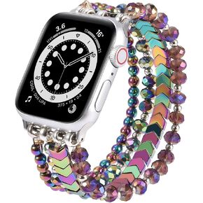 MOFREE Beaded Bracelet Apple Watch Band for Women 38mm 40mm 41mm 42mm in Saudi Arabia