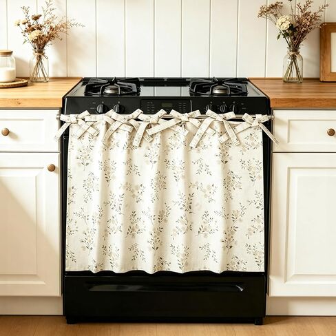 Fall Thanksgiving Oven Door Curtain Stove Skirt - Hook and Loop Straps in Saudi Arabia