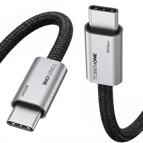 80Gbps USB4 Cable for Thunderbolt 5, 240W, 8K@120Hz,3.3FT,Soft USB 4 Cable in Saudi Arabia