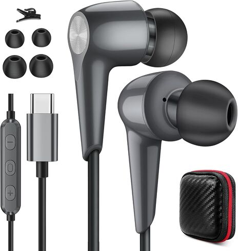 USB C Earbuds for iPad 10th Gen/iPhone 17 15 16 Type C Headphones White in Saudi Arabia