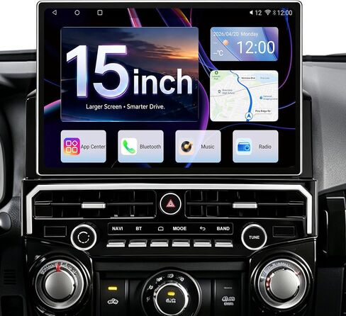 15" Car Stereo for Toyota 4Runner 2010-2024,Wireless CarPlay & Android Auto in Kuwait
