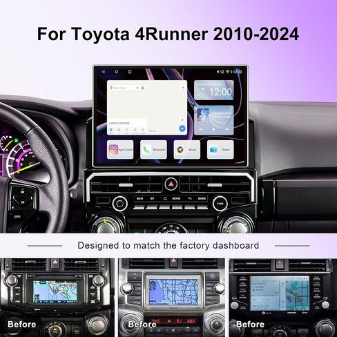 15" Car Stereo for Toyota 4Runner 2010-2024,Wireless CarPlay & Android Auto in Kuwait