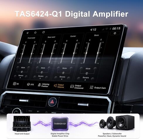 15" Car Stereo for Toyota 4Runner 2010-2024,Wireless CarPlay & Android Auto in Kuwait