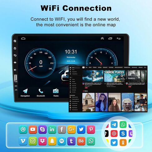 9" Single Din Car Stereo Radio for Ford Ranger 1998-2011 w/Carplay Car MP5 in Saudi Arabia