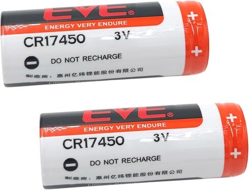 (2-Pack) CR17450 2400mAh 3V بطارية ليثيوم بديلة لبطارية التحكم الصناعية EVE CR17450 PLC in Kuwait