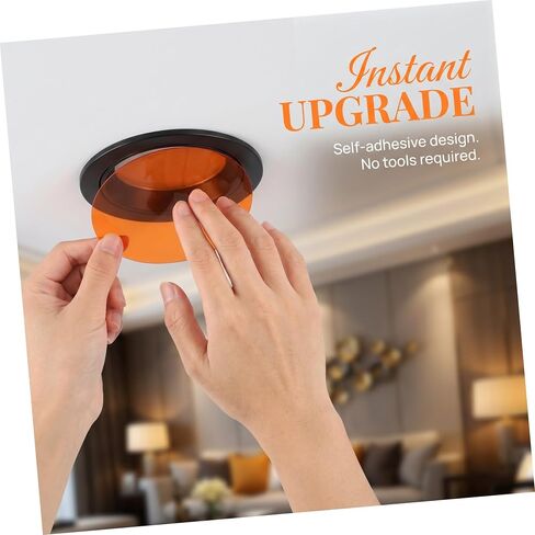 10pcs round 15cm Orange PET Adhesive Color Correction Light Filter Film in Saudi Arabia