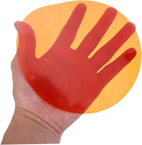 10pcs round 15cm Orange PET Adhesive Color Correction Light Filter Film in Saudi Arabia