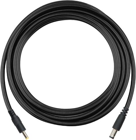 KSK 59 Inch Chew-Proof Trail Camera Power Cable, Stainless Steel Armored 5.5 x 2.1mm to 4.0 x 1.7mm DC Cord, Compatible with Tactacam Solar Panel and Reveal Cameras,2PC in Saudi Arabia