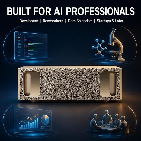 CyberGeek DGX Spark Personal AI Supercomputer, GB10 Grace Blackwell Superchip, 20-Core Arm CPU, 128GB LPDDR5x Unified Memory, 2TB NVMe SSD, Up to 1 PFLOP FP4 AI Performance, DGX OS in Saudi Arabia