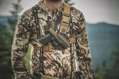 GunfightersINC Kenai Chest Holster for a Sig P320 X-Ten, Right Hand, Mas/Grey-Coyote Tan in Saudi Arabia