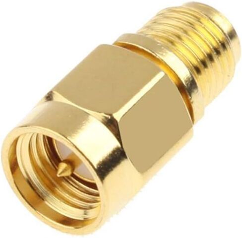 SMA Male Plug to RP-SMA Female RF Straight Connector Gold Plating Adapter for Wi-Fi Antenna Repeaters Radio Signal Extension Cable (2 Pack) in Saudi Arabia