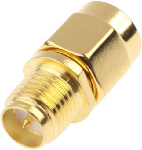 SMA Male Plug to RP-SMA Female RF Straight Connector Gold Plating Adapter for Wi-Fi Antenna Repeaters Radio Signal Extension Cable (2 Pack) in Saudi Arabia