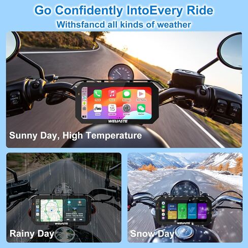 6.25" Motorcycle CarPlay Navigation HD Touch Screen, Android Auto in Saudi Arabia