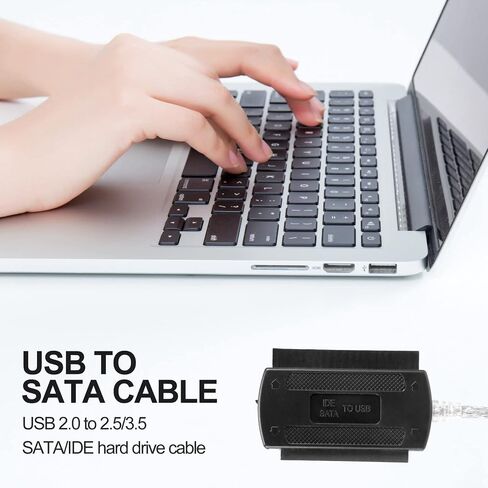 USB to SATA Adapter Cable for PC - IDE HDDs & CD/Compatible in Kuwait