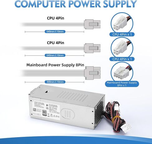 AC260EBS-00 PCL009 260W Power Supply Compatible with Dell OptiPlex 3900MT 3901MT 3990MT 3991MT 3000MT 7000MT 5000MT,Dell Inspiron 3910 3710, Vostro 3690 3710 3910 T3660 XPS 8950 5FK7C 7JGJF in Saudi Arabia