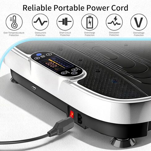 AC Power Cord for Vibration Plate Exercise Machine, for Lifepro/MERACH/Renoj/AXV Universal 3 Prong Power Cable Replacement, 6 Feet in Saudi Arabia