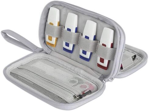 BUBM 16 Slots USB Flash Drive Case, Cloth Thumb Drive Organizer, Portable U Disk Storage Holder, Electronic Accessories Carrying Pouch for USB Drives(Gray, 16 Slots) in Saudi Arabia