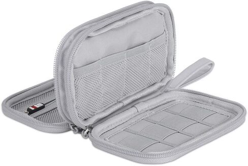 BUBM 16 Slots USB Flash Drive Case, Cloth Thumb Drive Organizer, Portable U Disk Storage Holder, Electronic Accessories Carrying Pouch for USB Drives(Gray, 16 Slots) in Saudi Arabia