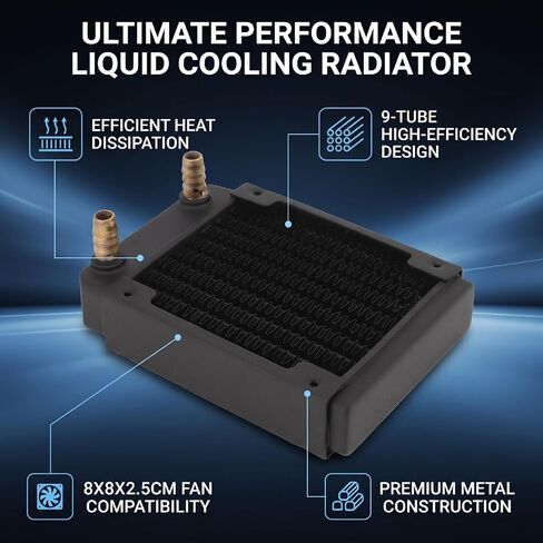 Pure Copper Heat Exchanger for 80mm Fan PC Cooling in Kuwait