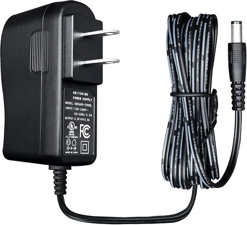 UL Listed 6V 2A AC DC Power Supply Adapter 6 ft Replacement Backup Cord for Elliptical Bike, Auto Trash Can, Animatronics, BP Monitor, Trail Cam, Digital Picture Frame in Saudi Arabia